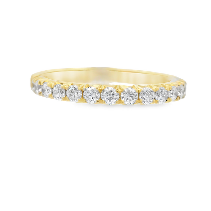 FRENCH PAVE DIAMOND WEDDING BAND - 1/2 CT