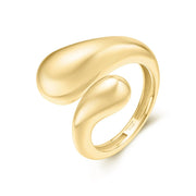 Ania Haie - Gold Sculptural Crossover Ring