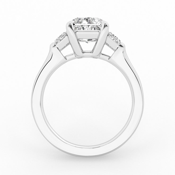 DIAMOND ENGAGEMENT RING – 3 CT RADIANT CENTER