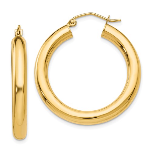 Yellow Gold Hoop Earrings