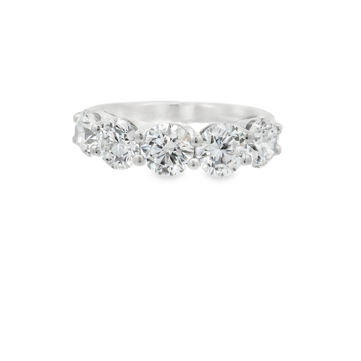 5 STONE DIAMOND BAND - 3 CT