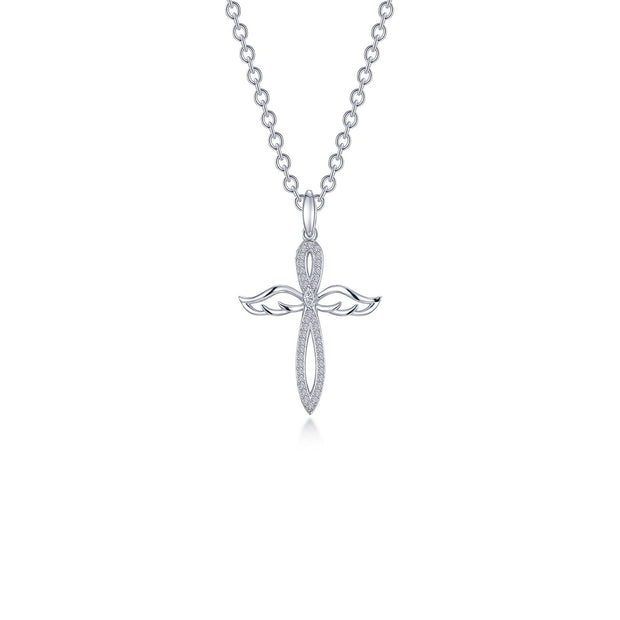 LAFONN - ANGEL WING CROSS NECKLACE