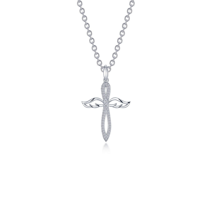 LAFONN - ANGEL WING CROSS NECKLACE