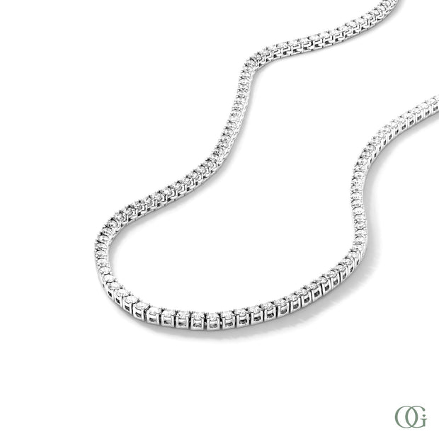 DIAMOND TENNIS NECKLACE - 7 CT