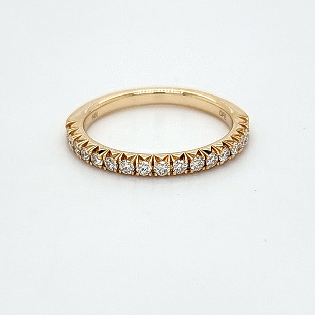 YELLOW GOLD DIAMOND WEDDING BAND (.36CTW)