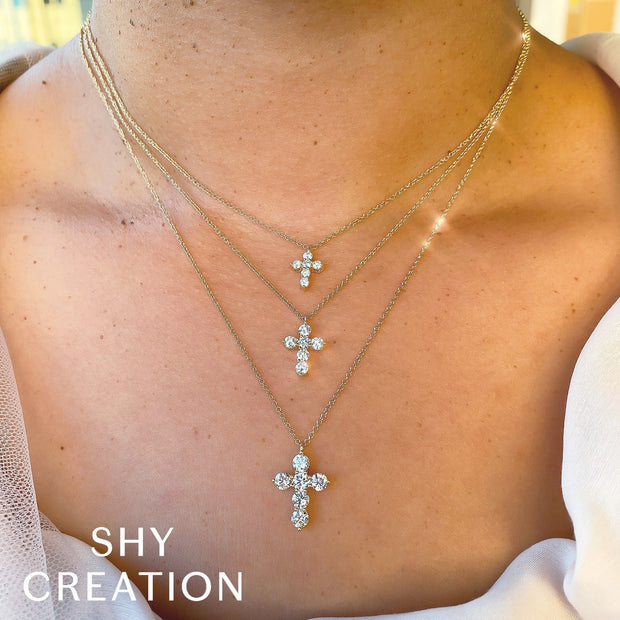 Shy Creation - Diamond Cross Pendant