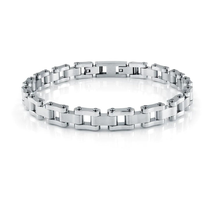 STAINLESS STEEL BIKE CHAIN MENS BRACELET