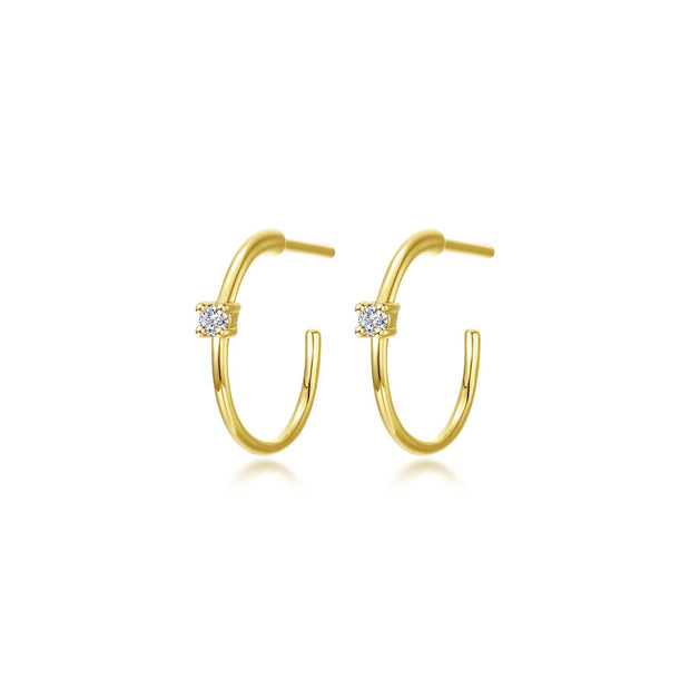 LAFONN - GOLD PLATED HOOP EARRINGS