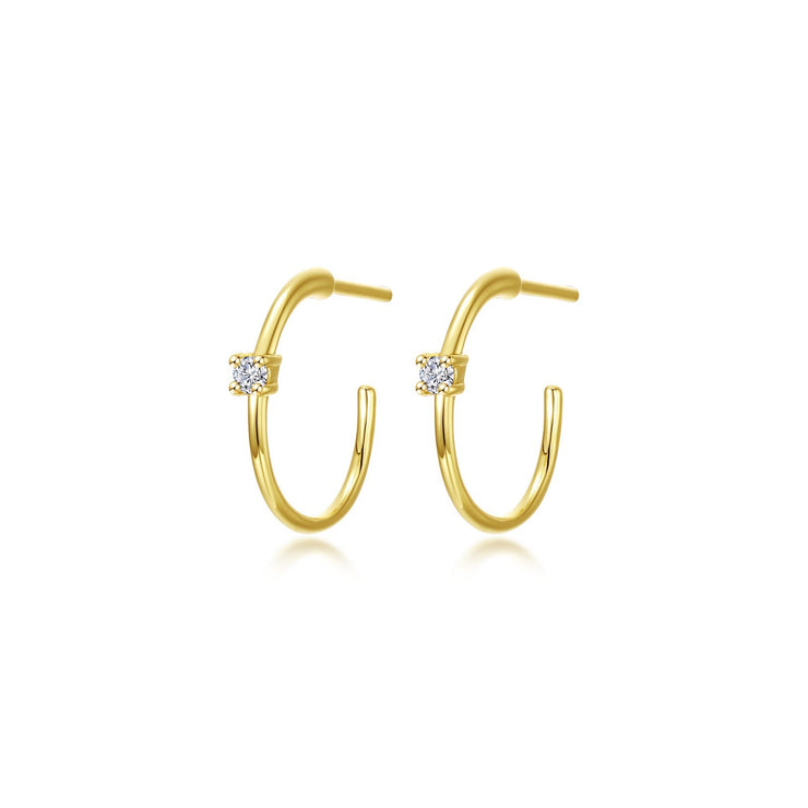 LAFONN - GOLD PLATED HOOP EARRINGS