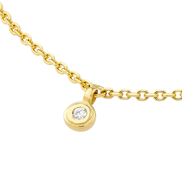 YELLOW GOLD DIAMOND NECKLACE