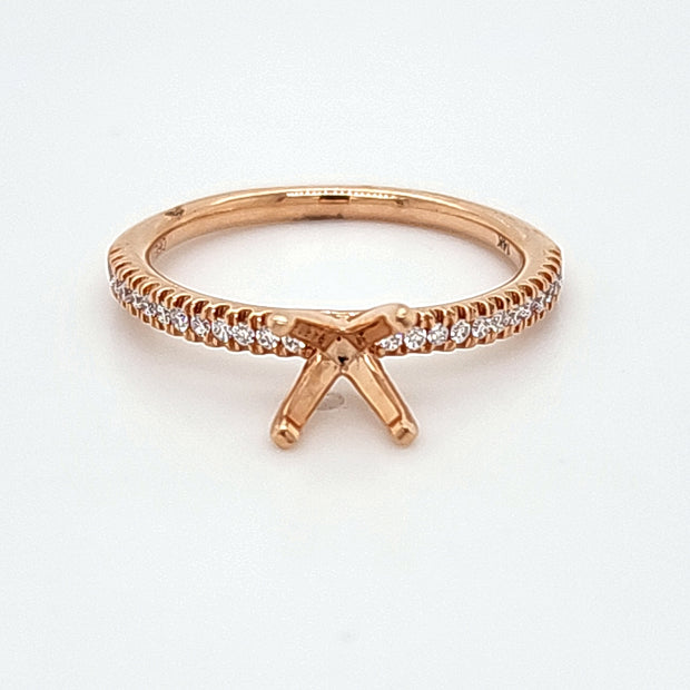 ROSE GOLD ENGAGEMENT RING SETTING