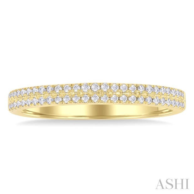 ASHI - DOUBLE ROW PAVE DIAMOND BAND