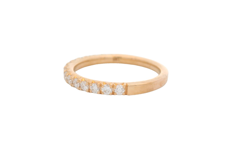 HENRI DAUSSI - ROSE GOLD DIAMOND BAND