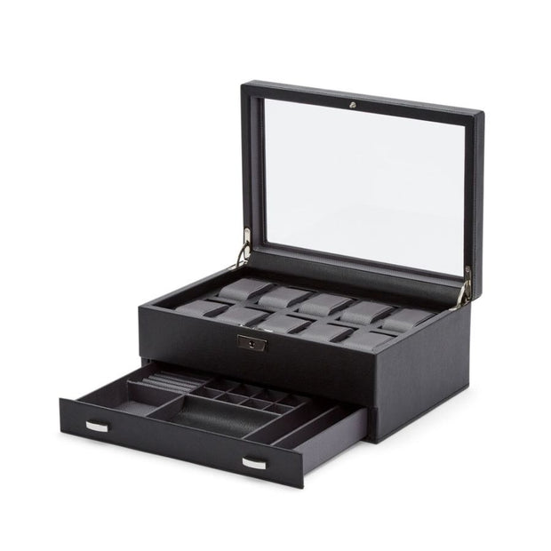 WOLF - Viceroy 10 Piece Watch Box With Drawer