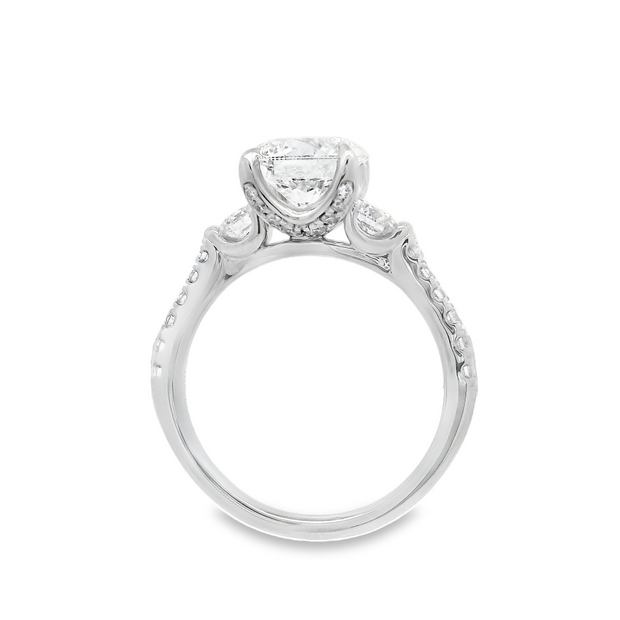 DIAMOND ENGAGEMENT RING - 2 TCW ROUND CENTER