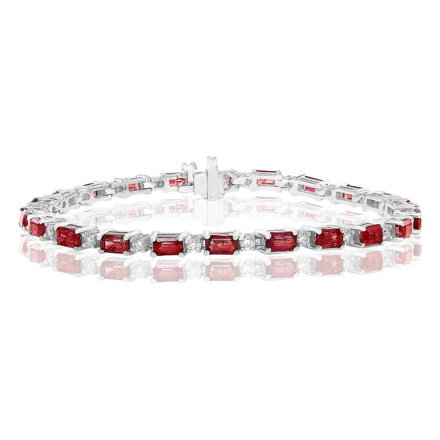 RUBY & DIAMOND TENNIS BRACELET