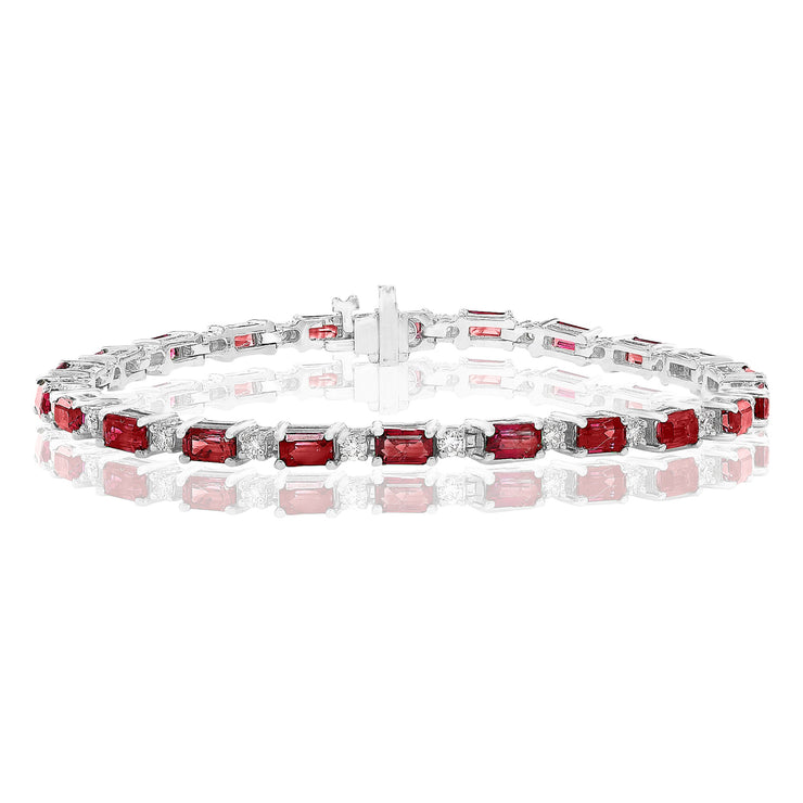 RUBY & DIAMOND TENNIS BRACELET