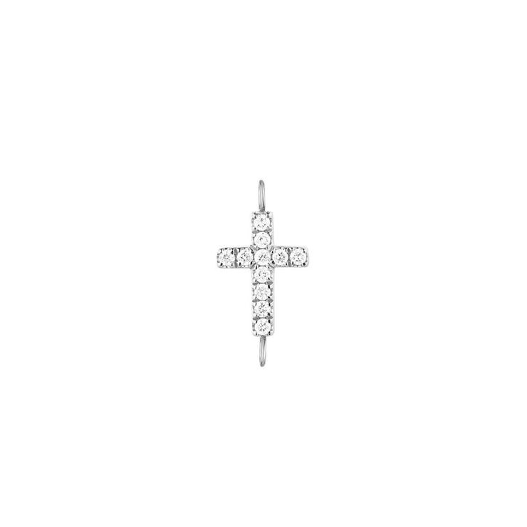 Diamond Cross Charm