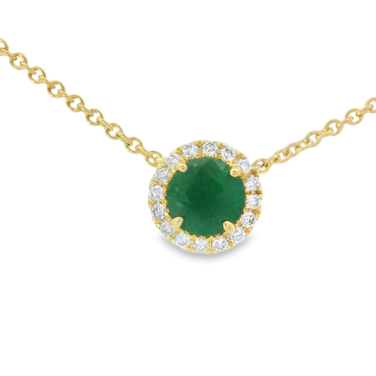 EMERALD & DIAMOND PENDANT