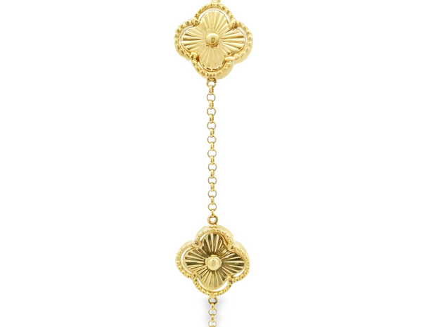 Yellow Gold Clover Bracelet