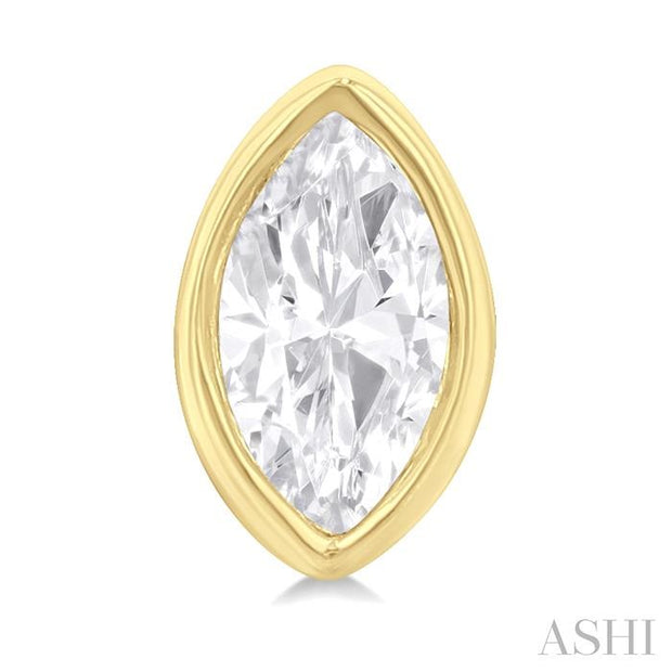 ASHI - MARQUISE DIAMOND STUD EARRINGS - 1/5 CT