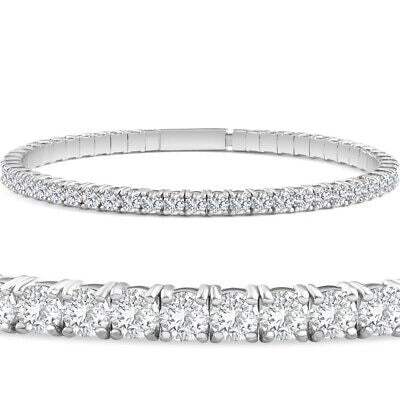 Diamond Bangle Bracelet - 3 Ct