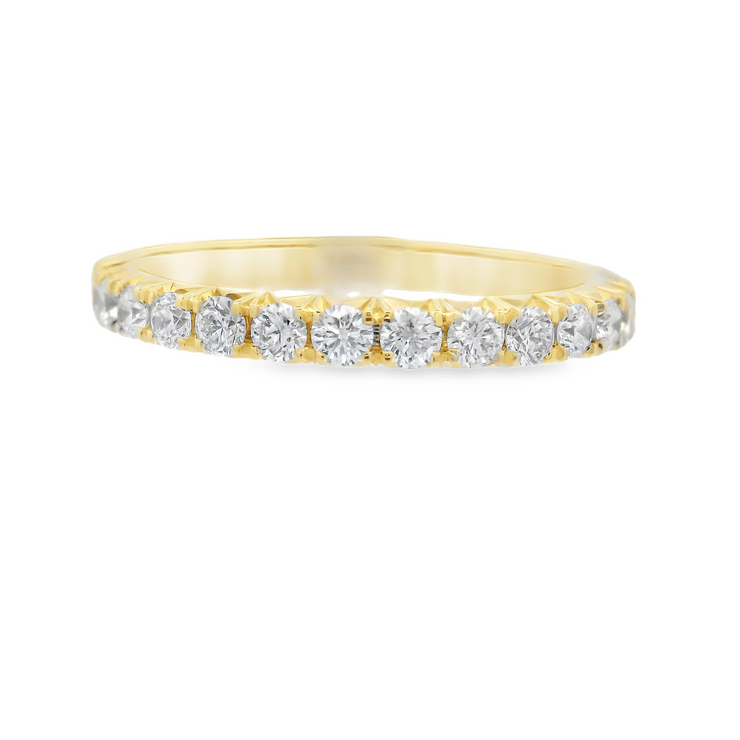 FRENCH PAVE DIAMOND WEDDING BAND - 1/2 CT