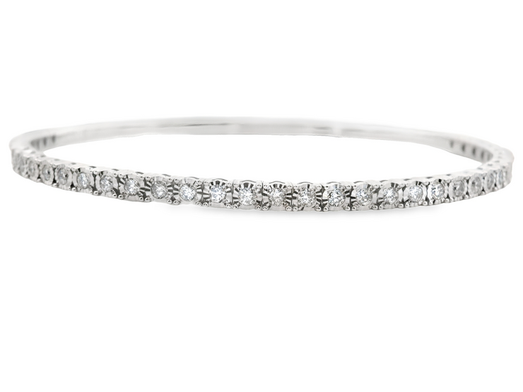 Flexible Diamond Bangle Bracelet