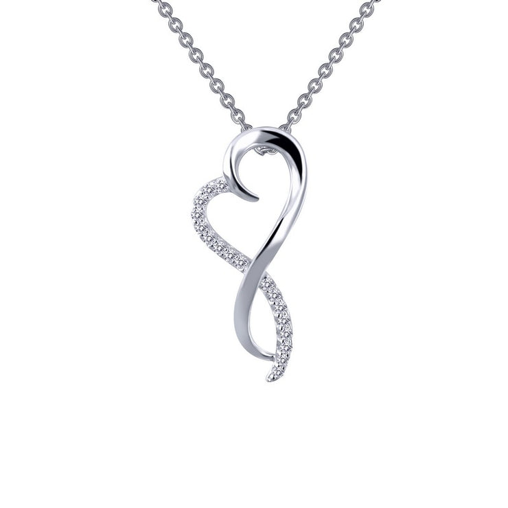 LAFONN- INFINITY HEART PENDANT NECKLACE