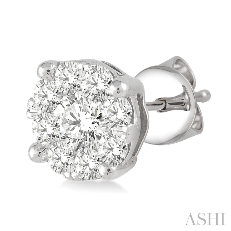 ASHI - 3/4 CARAT LOVEBRIGHT ESSENTIAL DIAMOND STUD EARRINGS