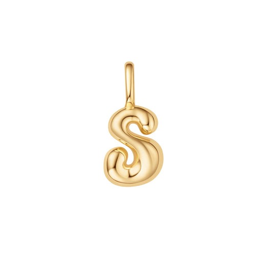 ANIA HAIE – BUBBLE INITIAL CHARM NECKLACE – “S”