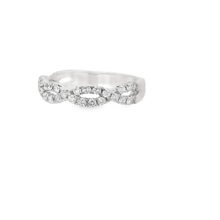 DIAMOND TWIST WEDDING BAND – 1/2 CT