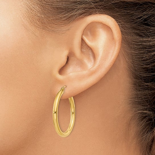 Yellow Gold Hoop Earrings