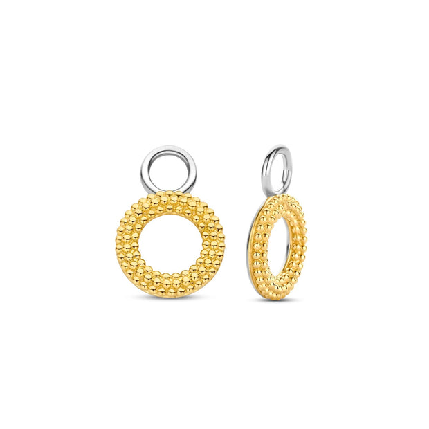 TI SENTO - GOLD PLATED TEXTURED EAR CHARMS