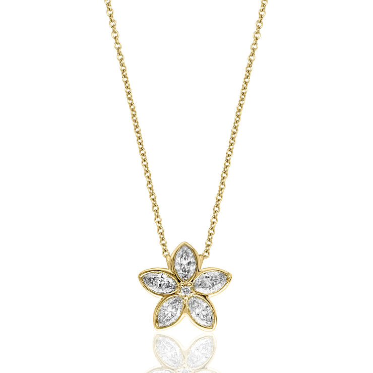 DIAMOND FLOWER PENDANT