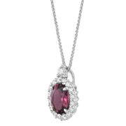 PINK TOURMALINE & DIAMOND PENDANT