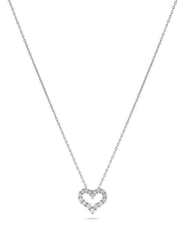 OPEN HEART DIAMOND PENDANT - 1/4 CT