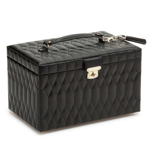 WOLF - Caroline Large Jewelry Case Black