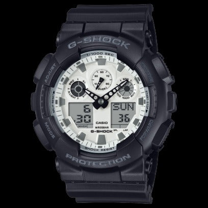 CASIO - G-SHOCK GA-100 SERIES - WHITE DIAL