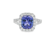 TANZANITE & DIAMOND RING