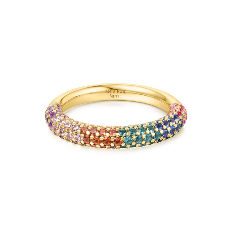 Ania Haie - Gold Rainbow Stone Ring