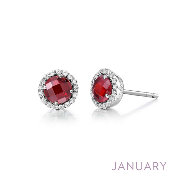 LAFONN – GARNET STUD EARRINGS