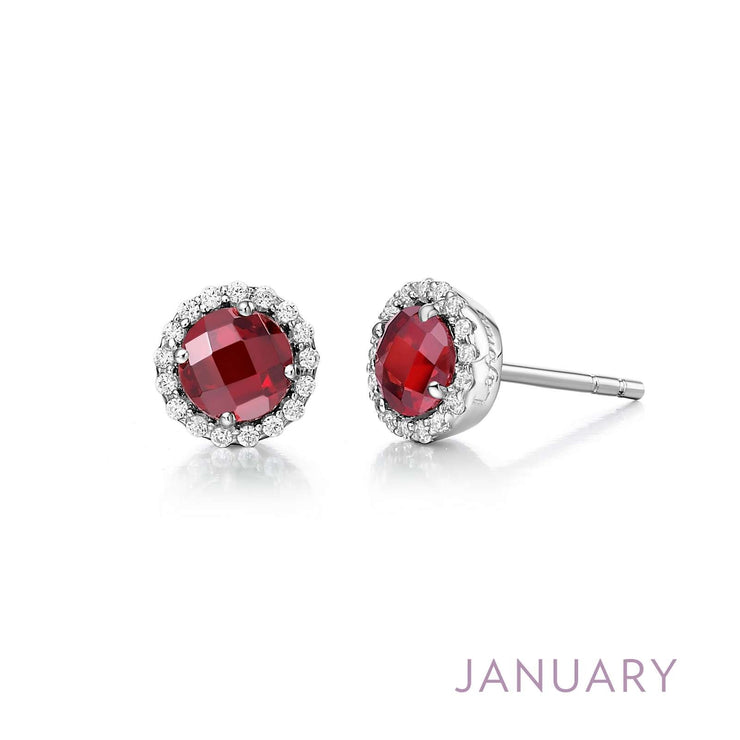 LAFONN – GARNET STUD EARRINGS