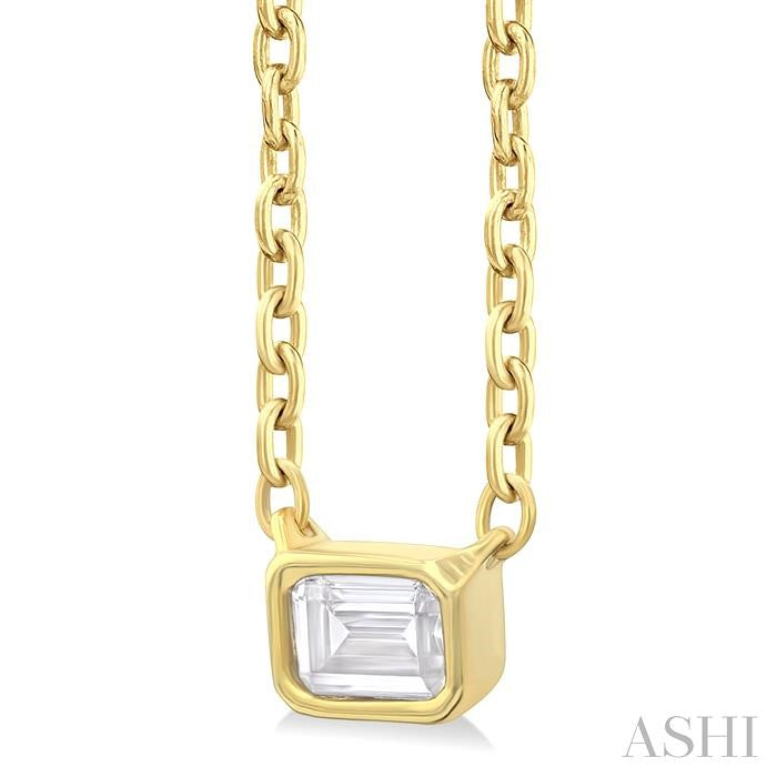 ASHI - DIAMOND SOLITAIRE PENDANT - 1/6 CT