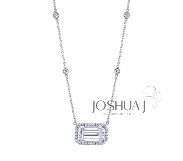 Joshua J - Emerald Diamond Pendant