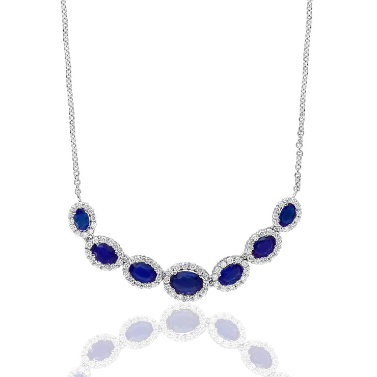 SAPPHIRE & DIAMOND NECKLACE