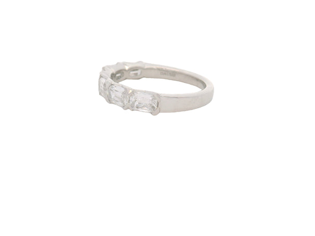 HENRI DAUSSI - WHITE GOLD CUSHION DIAMOND RING