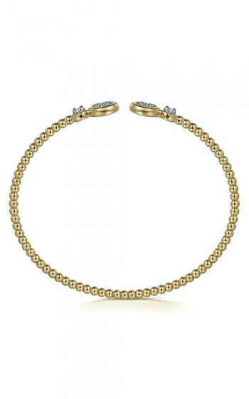 Gabriel & Co - Beaded Diamond Bangle Bracelet