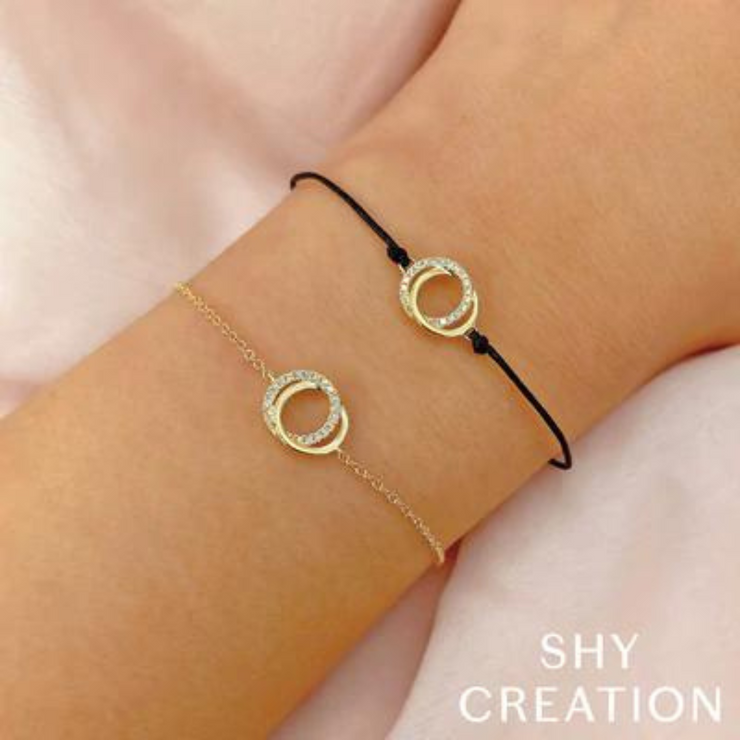 SHY CREATION- LOVE KNOT DIAMOND BRACELET