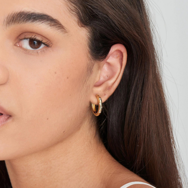 ANIA HAIE - SCATTERED STARS HOOP EARRINGS